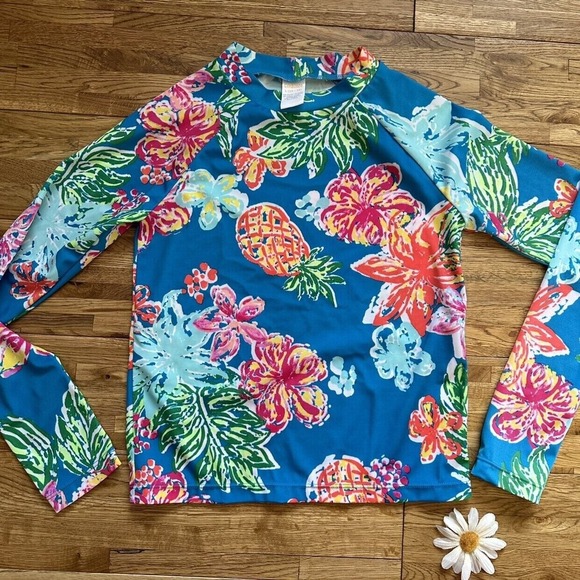Gymboree Tropical Rash Guard‎ Size 10-12 - Picture 1 of 7